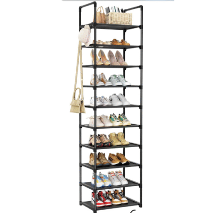 10 Tier Large Capacity Expandable Shoe Rack - Storage Organizer - Never Used