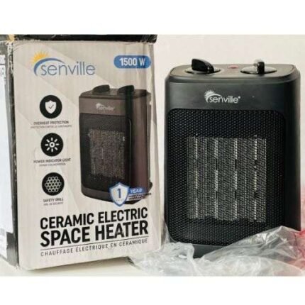 Efficient Portable Electric Space Heater with Adjustable Thermostat-Never Used