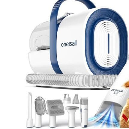 oneisall 7-in-1 Pet Grooming Vacuum Kit with Clippers & Nail Grinder - Never Used