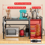 Heavy Duty Extendable & Adjustable Microwave Rack Rack - Image 3