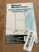 Simple Houseware Standard Double Rod Garment Rack - Image 2