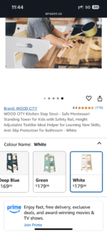 Wood City Toddler Learning Tower Kitchen - Image 4