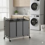 Premium 3 Bag Heavy Duty Rolling Laundry Sorter Laundry Sorter - Image 2